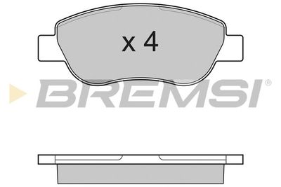 BP3186 BREMSI Комплект тормозных колодок, дисковый тормоз