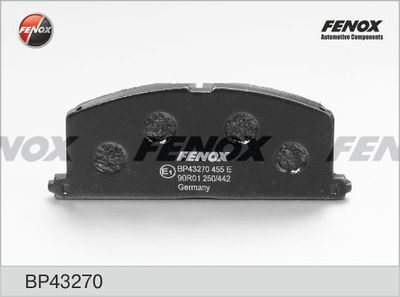 BP43270 FENOX Комплект тормозных колодок, дисковый тормоз