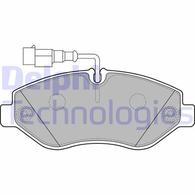 LP2043 DELPHI Комплект тормозных колодок, дисковый тормоз