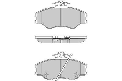 120708 E.T.F. Комплект тормозных колодок, дисковый тормоз