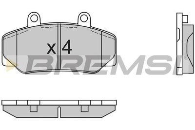 BP2386 BREMSI Комплект тормозных колодок, дисковый тормоз