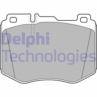 LP3172 DELPHI Комплект тормозных колодок, дисковый тормоз