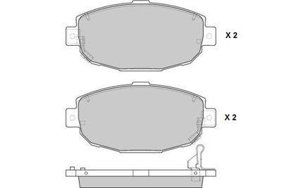 120856 E.T.F. Комплект тормозных колодок, дисковый тормоз