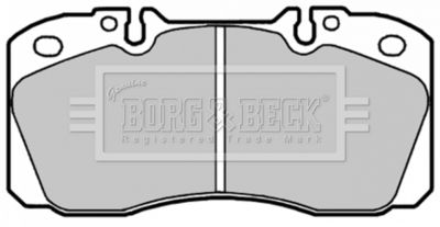 BBP1660 BORG & BECK Комплект тормозных колодок, дисковый тормоз