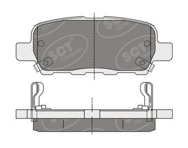 SP339PR SCT - MANNOL Комплект тормозных колодок, дисковый тормоз