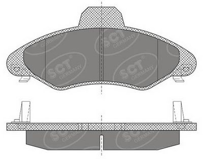 SP614PR SCT - MANNOL Комплект тормозных колодок, дисковый тормоз