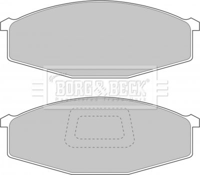 BBP1214 BORG & BECK Комплект тормозных колодок, дисковый тормоз