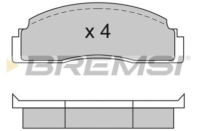 BP2104 BREMSI Комплект тормозных колодок, дисковый тормоз