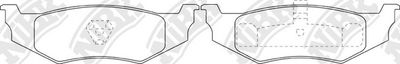 PN0149 NiBK Комплект тормозных колодок, дисковый тормоз