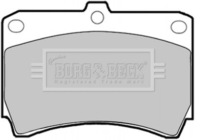 BBP1365 BORG & BECK Комплект тормозных колодок, дисковый тормоз