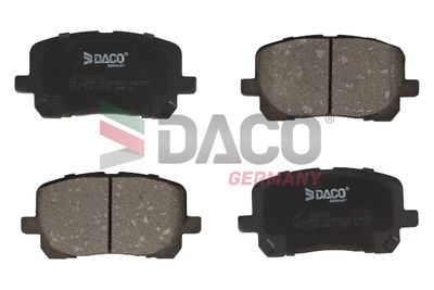 323931 DACO Germany Комплект тормозных колодок, дисковый тормоз