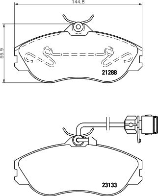 MDB1820 MINTEX Комплект тормозных колодок, дисковый тормоз