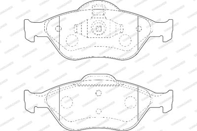 WBP23202A WAGNER Комплект тормозных колодок, дисковый тормоз