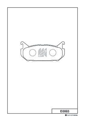 D3083 MK Kashiyama Комплект тормозных колодок, дисковый тормоз