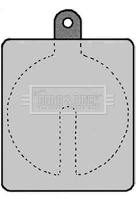 BBP1385 BORG & BECK Комплект тормозных колодок, дисковый тормоз