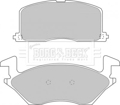 BBP1234 BORG & BECK Комплект тормозных колодок, дисковый тормоз