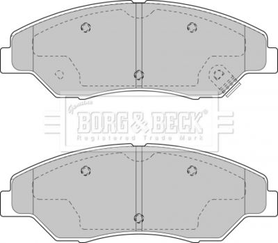 BBP1795 BORG & BECK Комплект тормозных колодок, дисковый тормоз