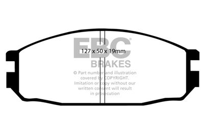 DP688 EBC Brakes Комплект тормозных колодок, дисковый тормоз