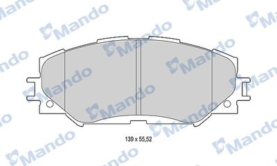 MBF015222 MANDO Комплект тормозных колодок, дисковый тормоз