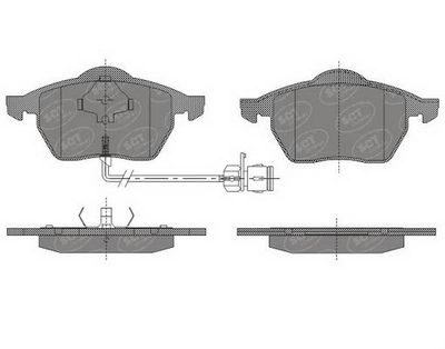 SP631PR SCT - MANNOL Комплект тормозных колодок, дисковый тормоз