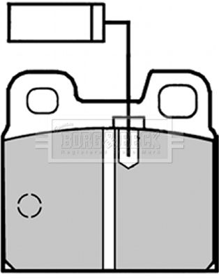BBP1273 BORG & BECK Комплект тормозных колодок, дисковый тормоз