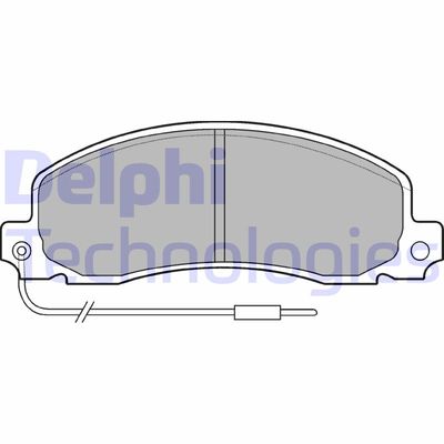 LP504 DELPHI Комплект тормозных колодок, дисковый тормоз