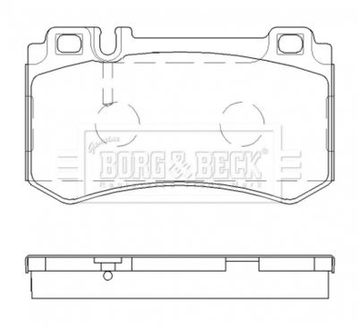 BBP2478 BORG & BECK Комплект тормозных колодок, дисковый тормоз