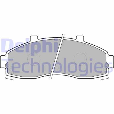 LP1664 DELPHI Комплект тормозных колодок, дисковый тормоз