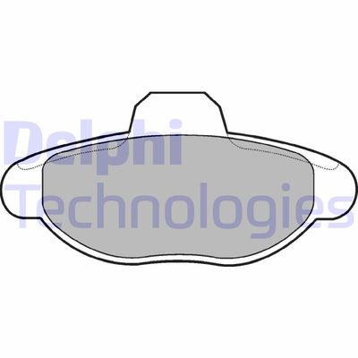 LP771 DELPHI Комплект тормозных колодок, дисковый тормоз