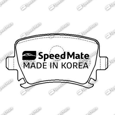 SMBPE170 SpeedMate Комплект тормозных колодок, дисковый тормоз
