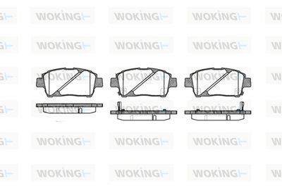 P640302 WOKING Комплект тормозных колодок, дисковый тормоз