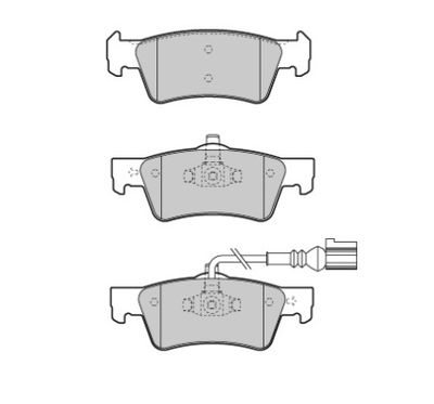 FBP1553 FREMAX Комплект тормозных колодок, дисковый тормоз