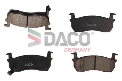 322224 DACO Germany Комплект тормозных колодок, дисковый тормоз