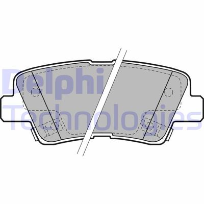 LP2195 DELPHI Комплект тормозных колодок, дисковый тормоз