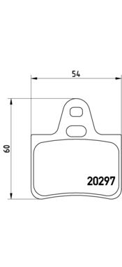 P61010 BREMBO Комплект тормозных колодок, дисковый тормоз