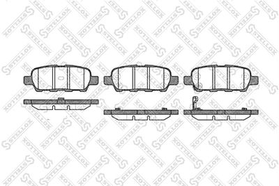 887001SX STELLOX Комплект тормозных колодок, дисковый тормоз