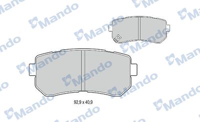 MBF015963 MANDO Комплект тормозных колодок, дисковый тормоз