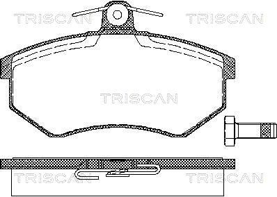 811029120 TRISCAN Комплект тормозных колодок, дисковый тормоз