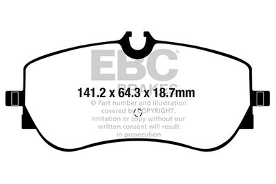 DPX2364 EBC Brakes Комплект тормозных колодок, дисковый тормоз