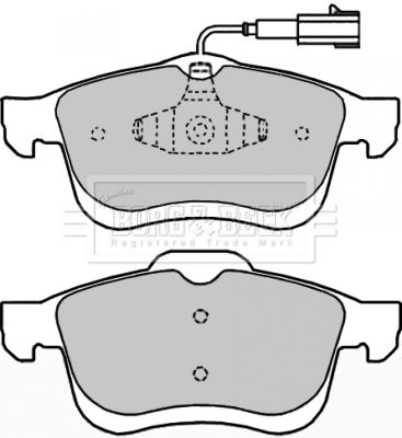 BBP2250 BORG & BECK Комплект тормозных колодок, дисковый тормоз