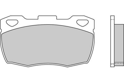 120401 E.T.F. Комплект тормозных колодок, дисковый тормоз