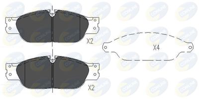 CBP01103 COMLINE Комплект тормозных колодок, дисковый тормоз