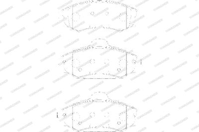 WBP21725A WAGNER Комплект тормозных колодок, дисковый тормоз