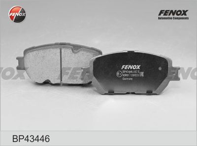 BP43446 FENOX Комплект тормозных колодок, дисковый тормоз