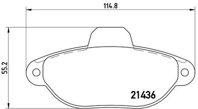 P23096 BREMBO Комплект тормозных колодок, дисковый тормоз