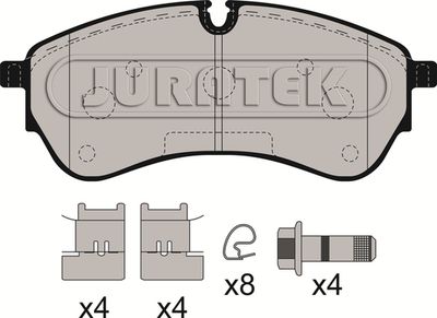 JCP8204 JURATEK Комплект тормозных колодок, дисковый тормоз