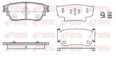 186100 REMSA Комплект тормозных колодок, дисковый тормоз