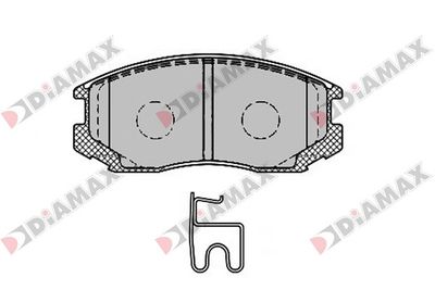 N09702 DIAMAX Комплект тормозных колодок, дисковый тормоз