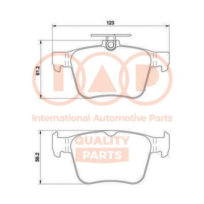 70450031P IAP QUALITY PARTS Комплект тормозных колодок, дисковый тормоз