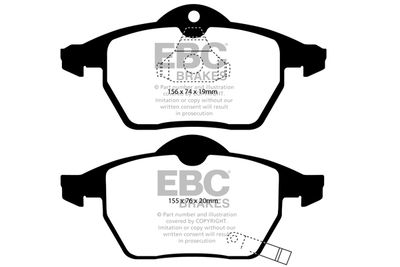 DP31443C EBC Brakes Комплект тормозных колодок, дисковый тормоз